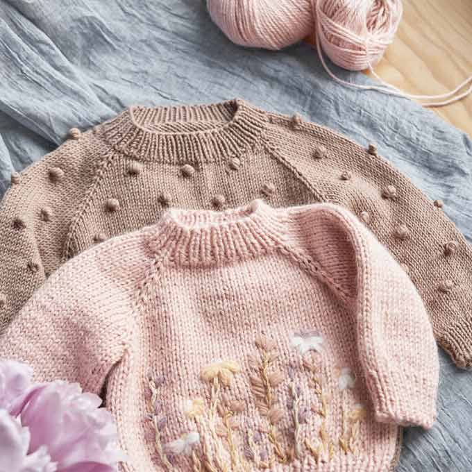ropa en crochet y de lana hecha a mano