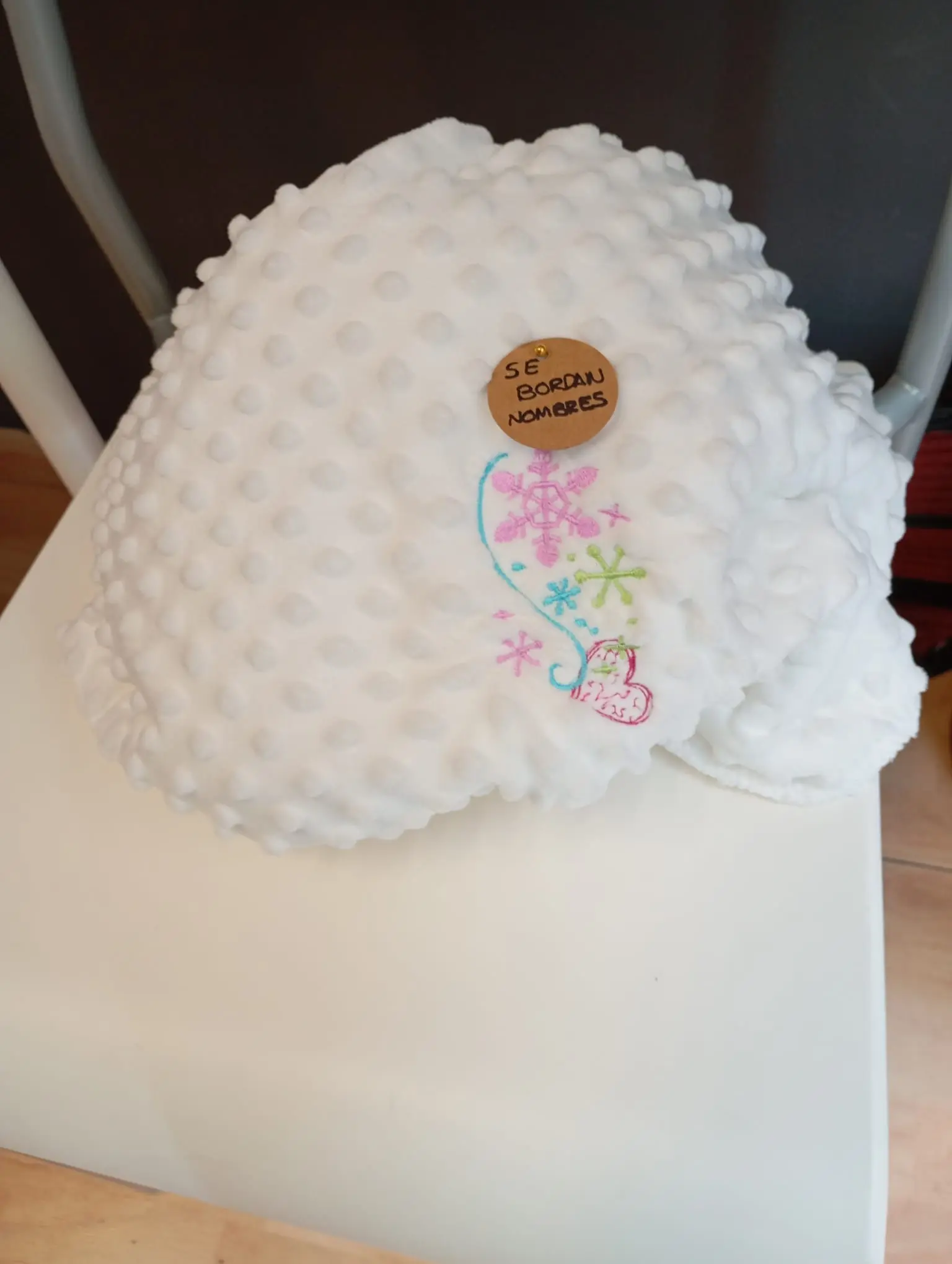 manta personalizada bordada